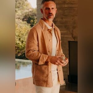 Taylor Stitch • The Ojai Jacket in Chili Stripe Linen size 46